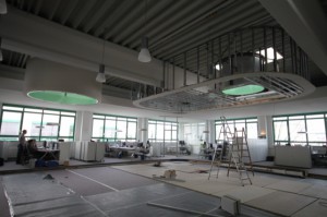 Umbau der Lagerhalle in Büroräume